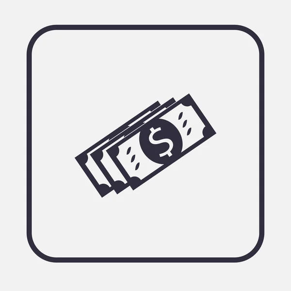 Vector dinheiro web ícone — Vetor de Stock