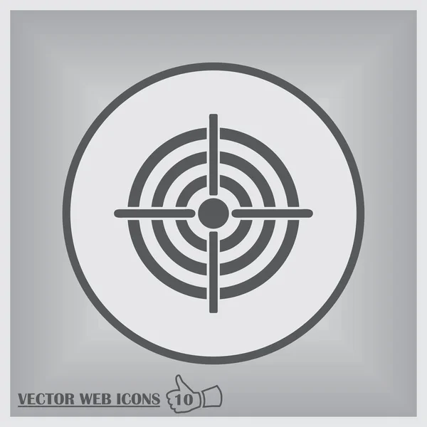 Vektor Ziel Web-Symbol — Stockvektor