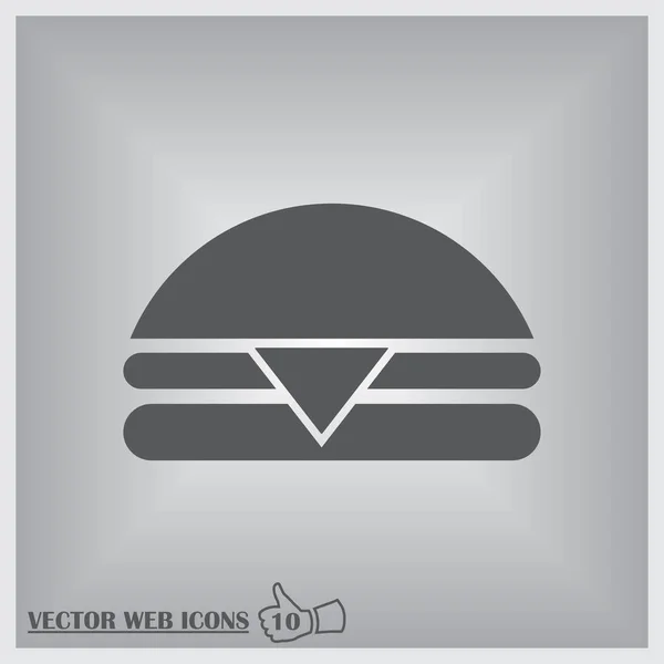 Hamburger Ikone. Webdesign-Stil — Stockvektor