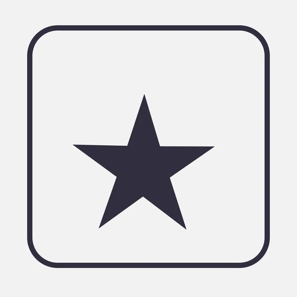 Star isoliert flache Web-Handy-Symbol — Stockvektor