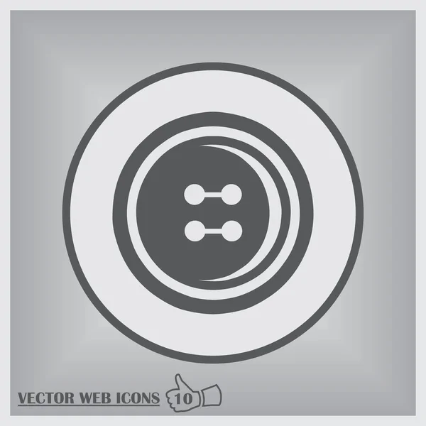 Vetor ícone de botão de vestuário — Vetor de Stock