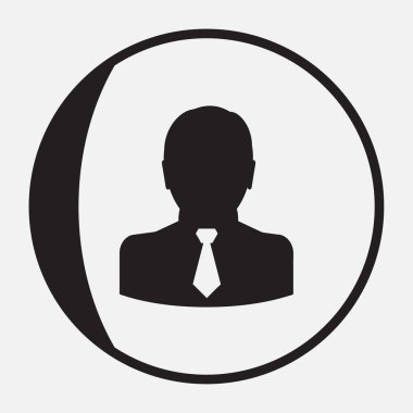 Adam web vektör simgesi.