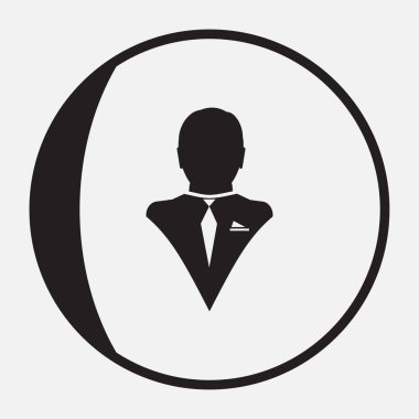 Adam web vektör simgesi.