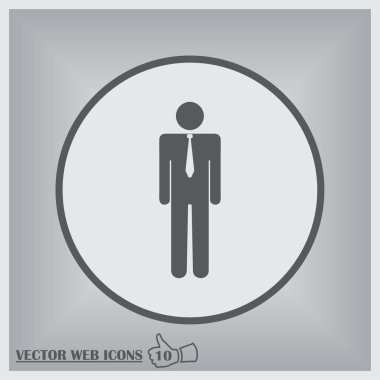 Adam web vektör simgesi.