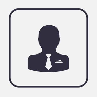 Adam web vektör simgesi.