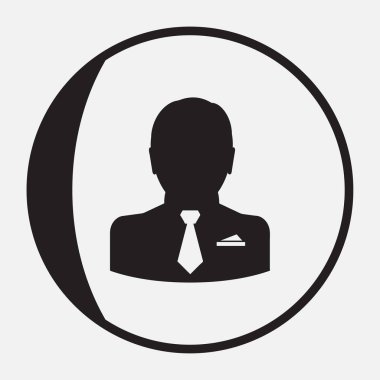 Adam web vektör simgesi.