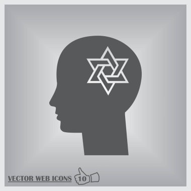 Magen David, dini kişi, Yahudi veya İsrail tasvir eden baş düşünce