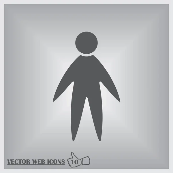 Vector man web Icon — Stock Vector