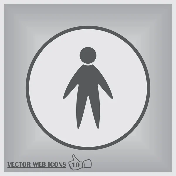 Vector man web Icon — Stock Vector