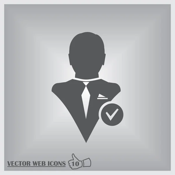 Ajouter une icône web ami — Image vectorielle