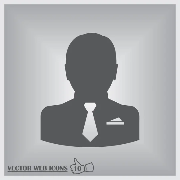 Man web vector icon. — Stock Vector
