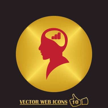 insan baş ve grafik simgesi