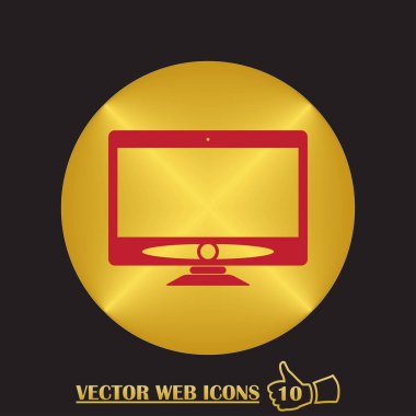 monitör web vektör simgesi