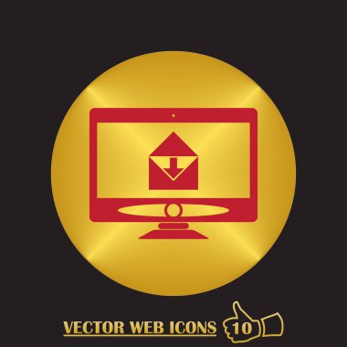 Dizüstü posta kavramı simgesi