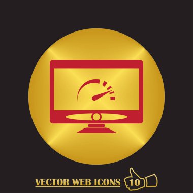 Hız testi monitör simgesi