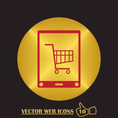 Smartphone Simgesi, vektör illüstrasyonu