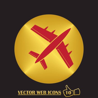 Uçak simgesi web tasarım