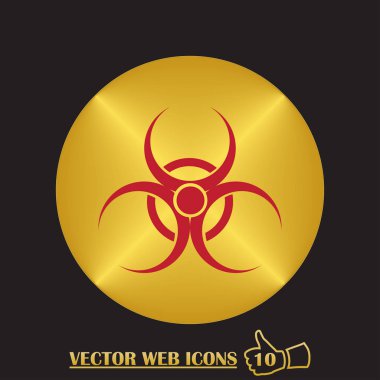 İzole biohazard simgesinin resmi