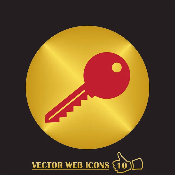 Schlüssel flache Vektor-Symbol. — Stockvektor