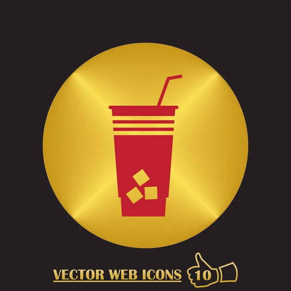 Коктейль Icon flat Vector — стоковый вектор