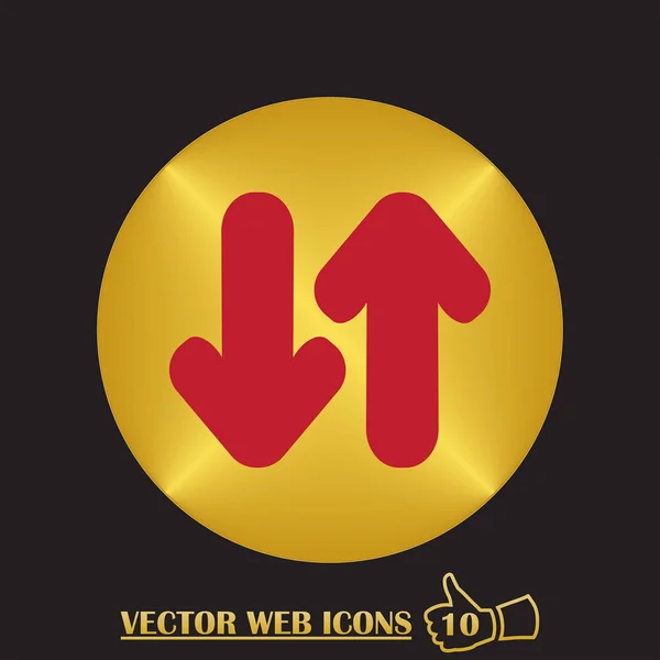 Flechas Ícone. estilo web design — Vetor de Stock