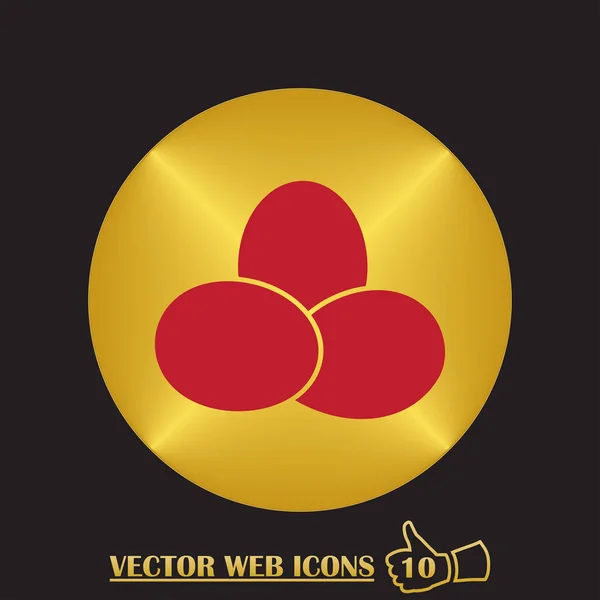 Ei-Icon-Vektor, solide Illustration — Stockvektor