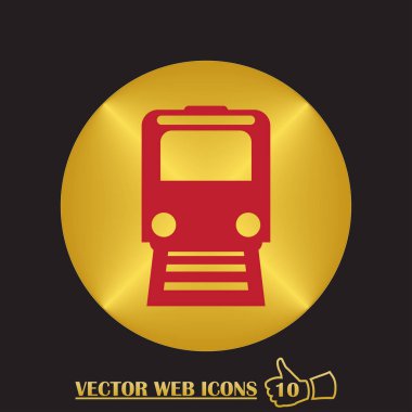 tren simgesi vektör illüstrasyonu.