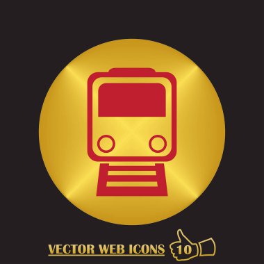tren simgesi vektör illüstrasyonu.