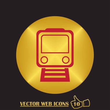 tren simgesi vektör illüstrasyonu.