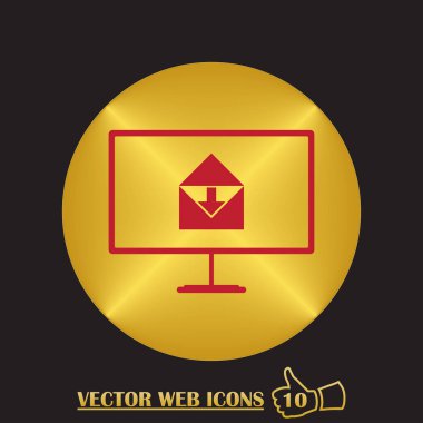 Dizüstü posta kavramı simgesi