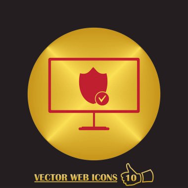 monitör simgesini kalkan