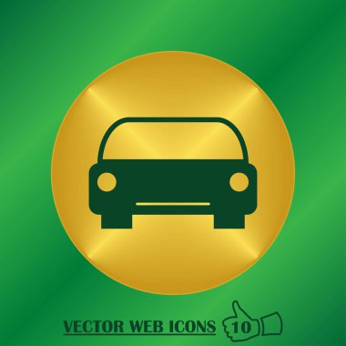 Araba simgesi. Web tasarım stili