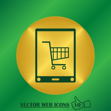 Smartphone Simgesi, vektör illüstrasyonu