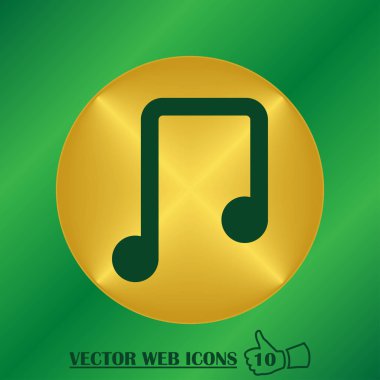 müzik notu vektör simgesi