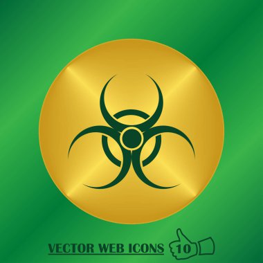 İzole biohazard simgesinin resmi