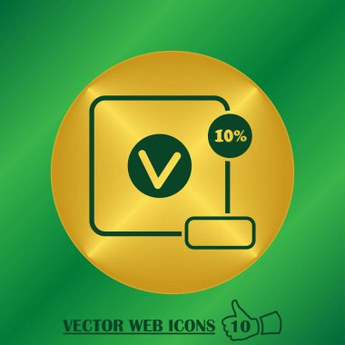 Satış, fiyat etiketi simgesi. Vektör düz tasarlamak