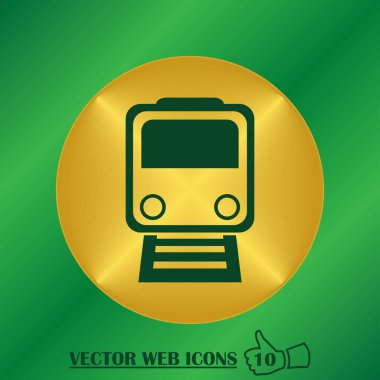 tren simgesi vektör illüstrasyonu.