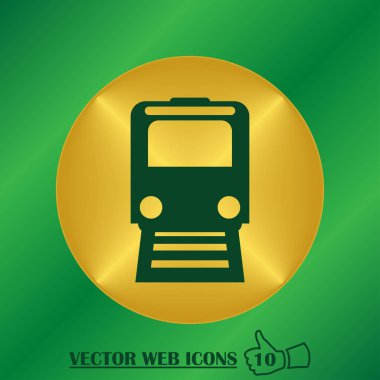 tren simgesi vektör illüstrasyonu.