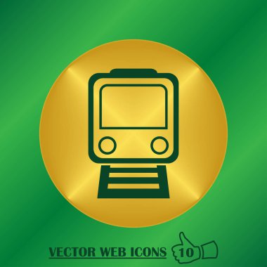 tren simgesi vektör illüstrasyonu.