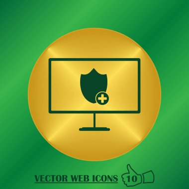 monitör simgesini kalkan