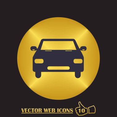Araba simgesi. Web tasarım stili