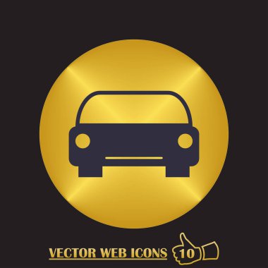 Araba simgesi. Web tasarım stili