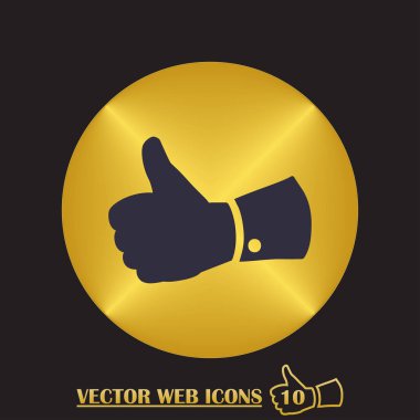 Vektör başparmağı simgesi