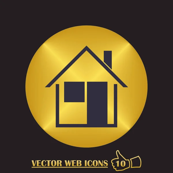 Haus Web-Ikone. Vektor — Stockvektor