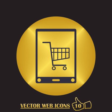 Smartphone Simgesi, vektör illüstrasyonu