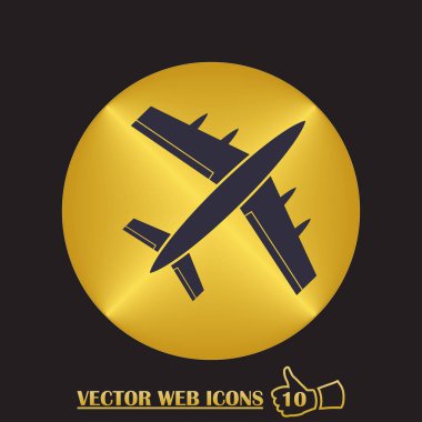 Uçak simgesi web tasarım