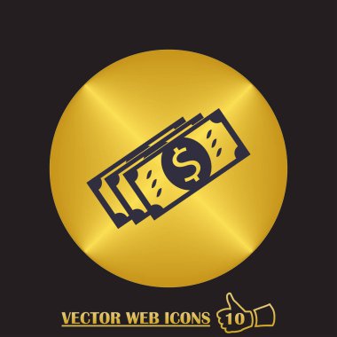 Doları bill simgesi. illüstrasyon izole işareti simgesi