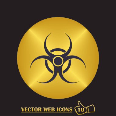 İzole biohazard simgesinin resmi