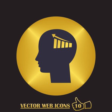 insan baş ve grafik simgesi