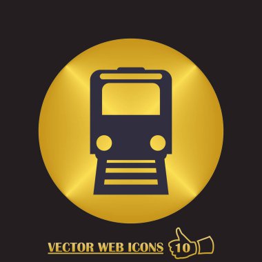 tren simgesi vektör illüstrasyonu.